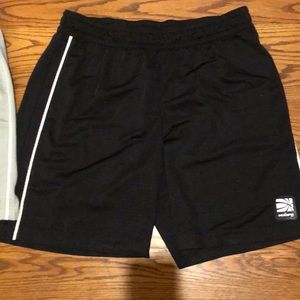 Women’s black and white basketball shorts